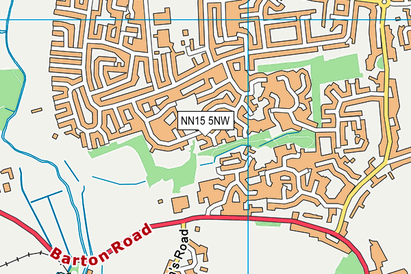 NN15 5NW map - OS VectorMap District (Ordnance Survey)