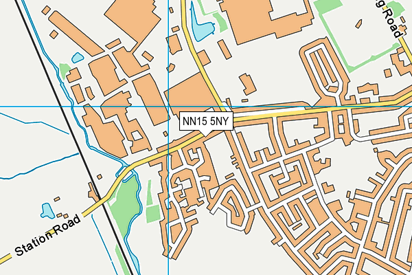 NN15 5NY map - OS VectorMap District (Ordnance Survey)