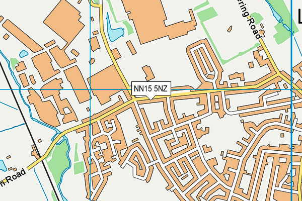 NN15 5NZ map - OS VectorMap District (Ordnance Survey)