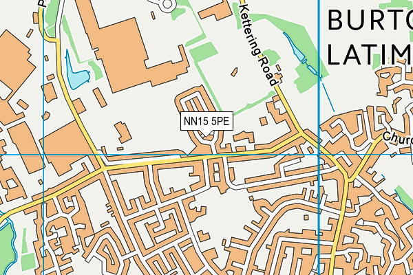 NN15 5PE map - OS VectorMap District (Ordnance Survey)