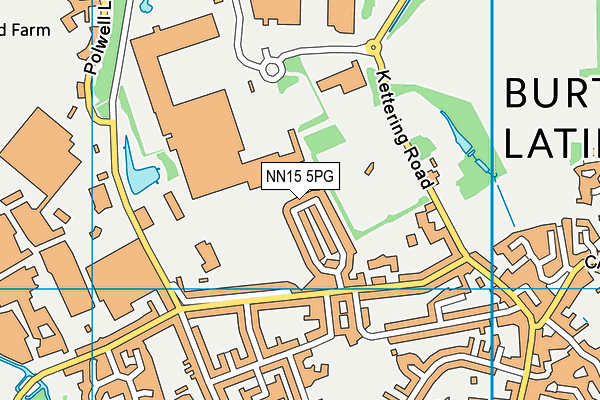 NN15 5PG map - OS VectorMap District (Ordnance Survey)