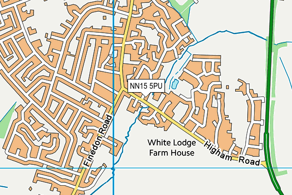 NN15 5PU map - OS VectorMap District (Ordnance Survey)