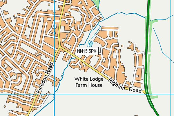 NN15 5PX map - OS VectorMap District (Ordnance Survey)
