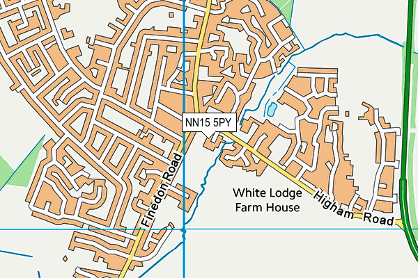 NN15 5PY map - OS VectorMap District (Ordnance Survey)