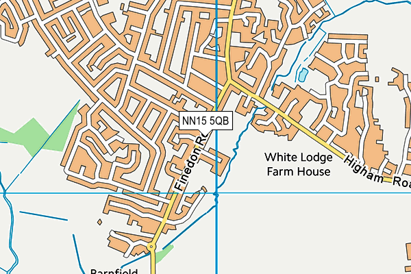 NN15 5QB map - OS VectorMap District (Ordnance Survey)