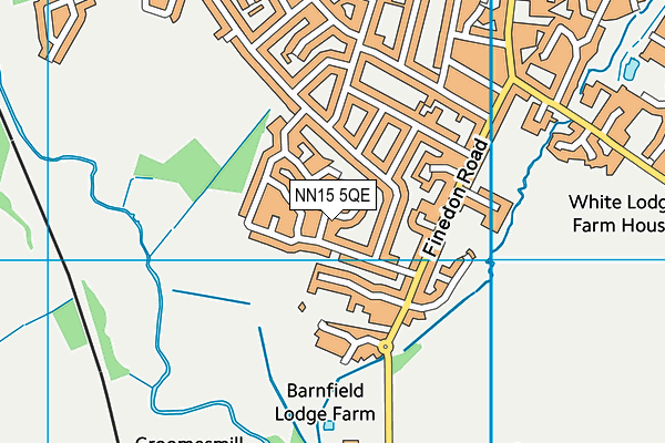 NN15 5QE map - OS VectorMap District (Ordnance Survey)