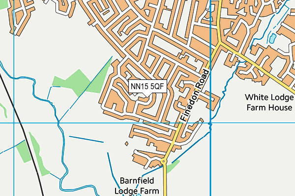 NN15 5QF map - OS VectorMap District (Ordnance Survey)