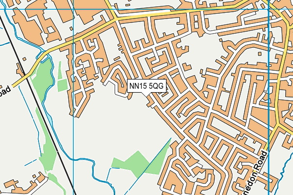 NN15 5QG map - OS VectorMap District (Ordnance Survey)