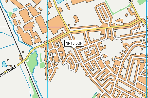 NN15 5QP map - OS VectorMap District (Ordnance Survey)