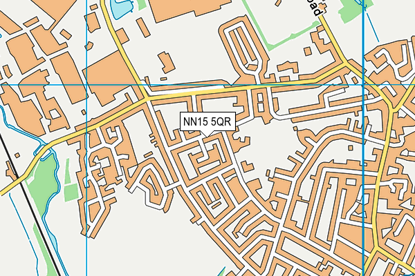 NN15 5QR map - OS VectorMap District (Ordnance Survey)