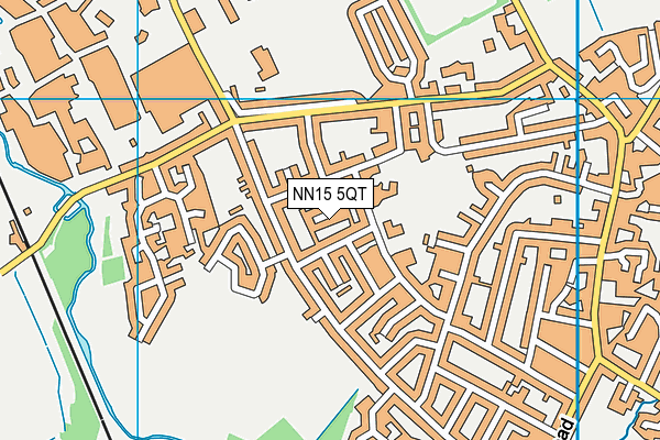 NN15 5QT map - OS VectorMap District (Ordnance Survey)