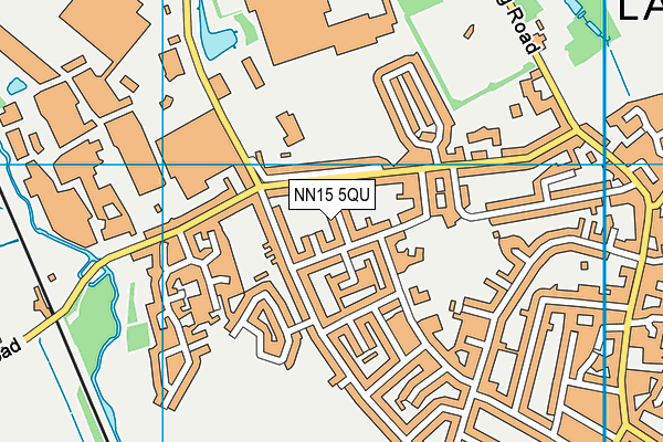 NN15 5QU map - OS VectorMap District (Ordnance Survey)
