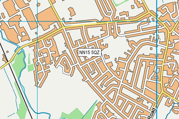 NN15 5QZ map - OS VectorMap District (Ordnance Survey)