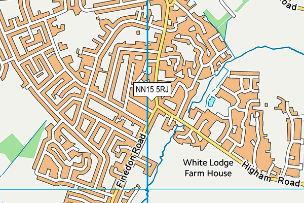 NN15 5RJ map - OS VectorMap District (Ordnance Survey)