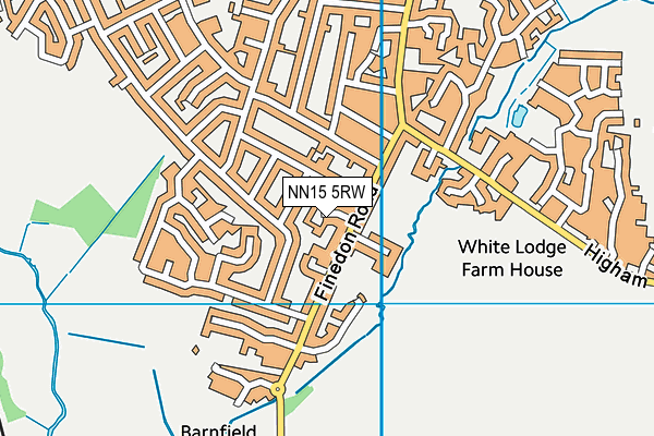 NN15 5RW map - OS VectorMap District (Ordnance Survey)