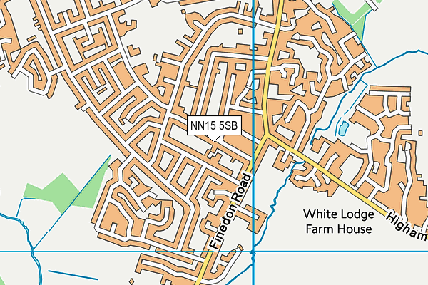 NN15 5SB map - OS VectorMap District (Ordnance Survey)