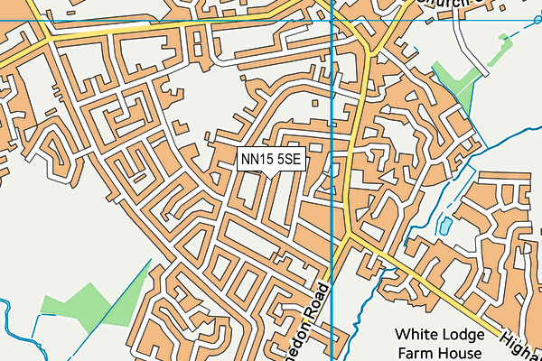 NN15 5SE map - OS VectorMap District (Ordnance Survey)