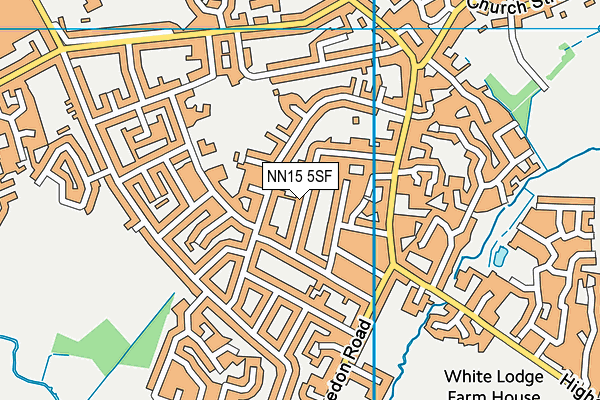 NN15 5SF map - OS VectorMap District (Ordnance Survey)