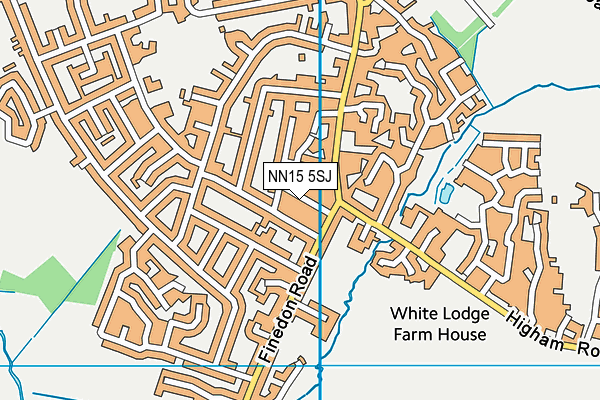 NN15 5SJ map - OS VectorMap District (Ordnance Survey)