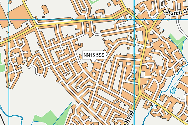 NN15 5SS map - OS VectorMap District (Ordnance Survey)
