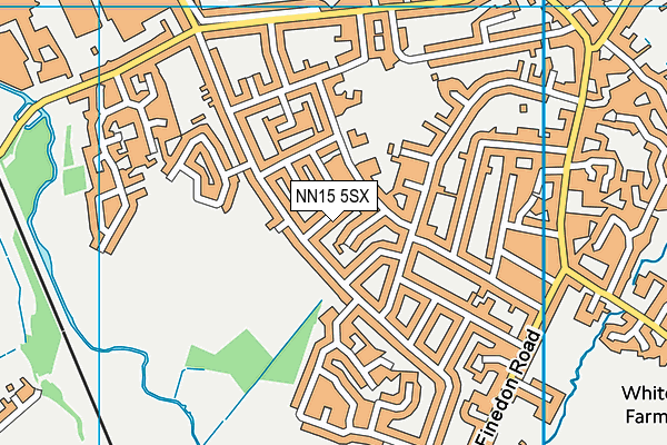 NN15 5SX map - OS VectorMap District (Ordnance Survey)