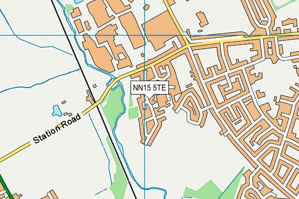 NN15 5TE map - OS VectorMap District (Ordnance Survey)