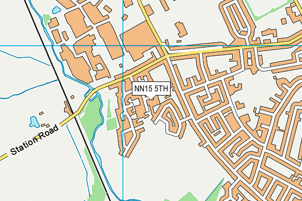 NN15 5TH map - OS VectorMap District (Ordnance Survey)