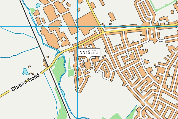 NN15 5TJ map - OS VectorMap District (Ordnance Survey)