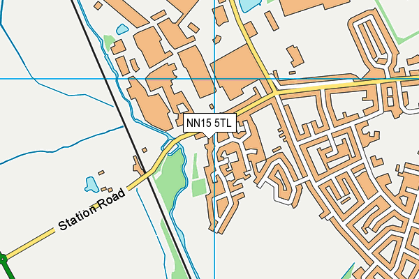 NN15 5TL map - OS VectorMap District (Ordnance Survey)