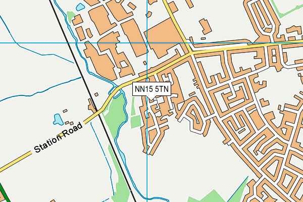 NN15 5TN map - OS VectorMap District (Ordnance Survey)
