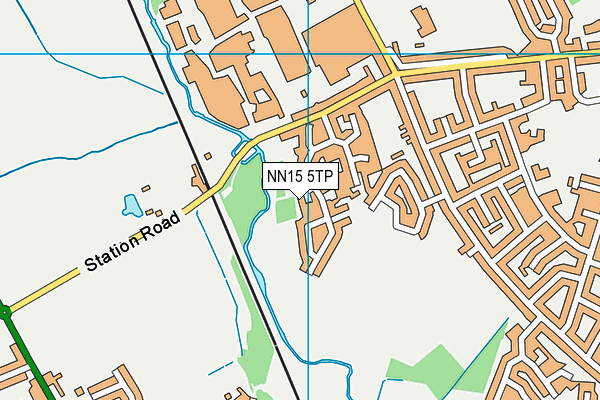 NN15 5TP map - OS VectorMap District (Ordnance Survey)