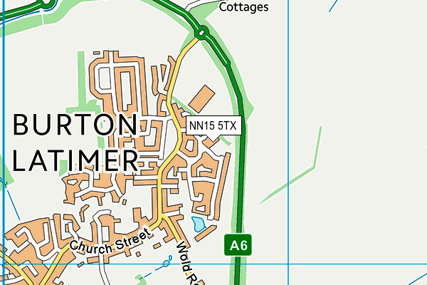 NN15 5TX map - OS VectorMap District (Ordnance Survey)