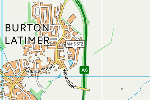 NN15 5TZ map - OS VectorMap District (Ordnance Survey)