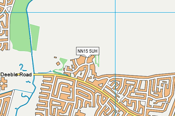 NN15 5UH map - OS VectorMap District (Ordnance Survey)
