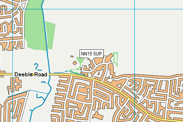 NN15 5UP map - OS VectorMap District (Ordnance Survey)