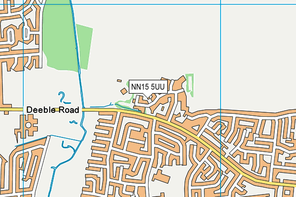 NN15 5UU map - OS VectorMap District (Ordnance Survey)