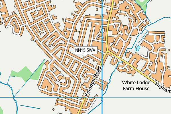 NN15 5WA map - OS VectorMap District (Ordnance Survey)