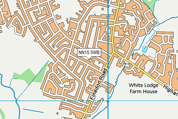 NN15 5WB map - OS VectorMap District (Ordnance Survey)