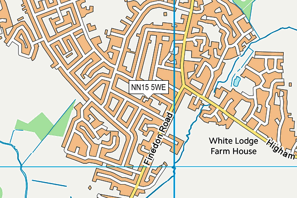 NN15 5WE map - OS VectorMap District (Ordnance Survey)
