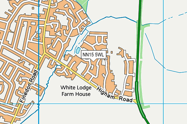 NN15 5WL map - OS VectorMap District (Ordnance Survey)