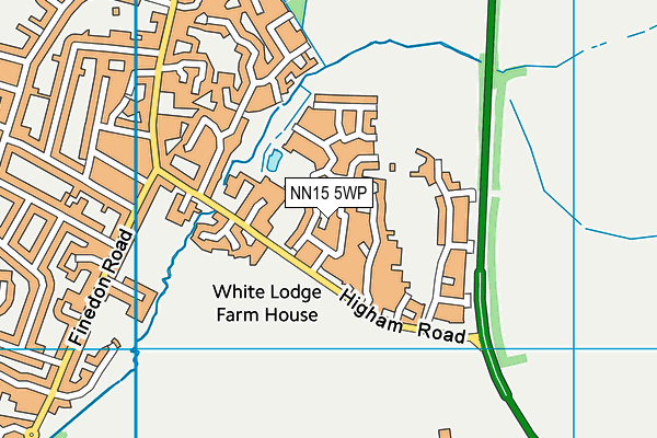 NN15 5WP map - OS VectorMap District (Ordnance Survey)