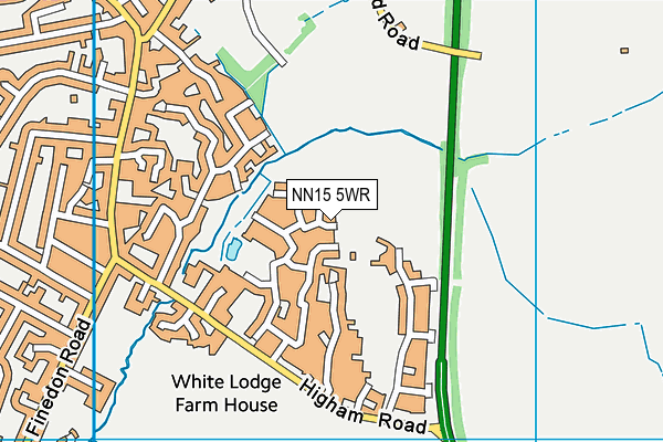 NN15 5WR map - OS VectorMap District (Ordnance Survey)