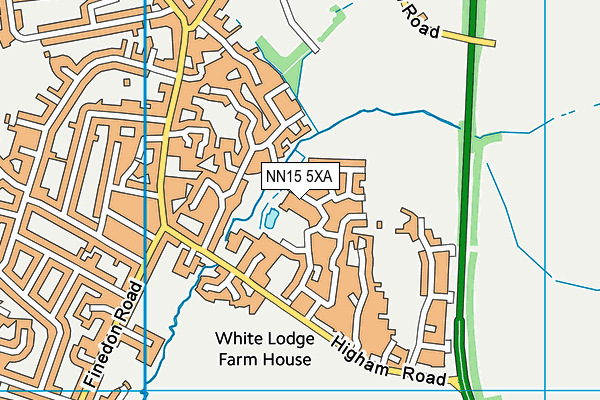 NN15 5XA map - OS VectorMap District (Ordnance Survey)