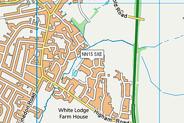 NN15 5XE map - OS VectorMap District (Ordnance Survey)