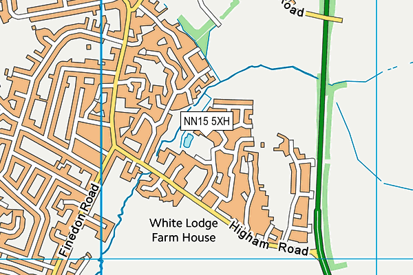 NN15 5XH map - OS VectorMap District (Ordnance Survey)