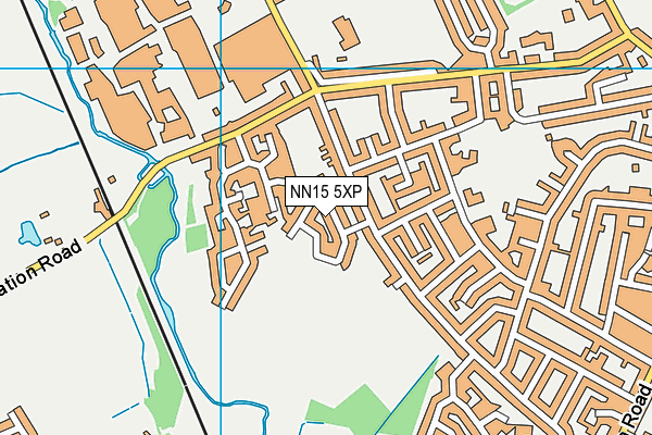 NN15 5XP map - OS VectorMap District (Ordnance Survey)