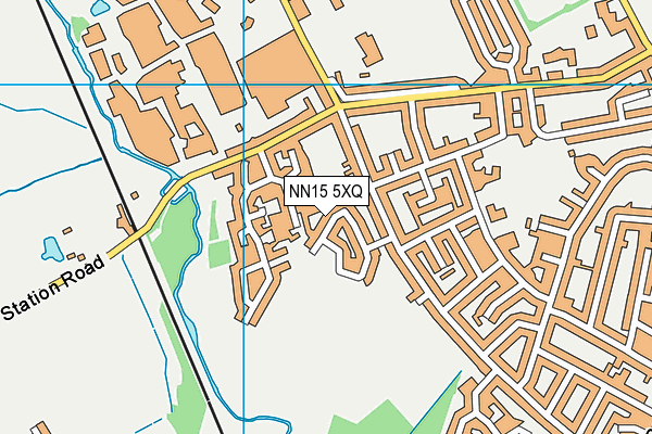 NN15 5XQ map - OS VectorMap District (Ordnance Survey)
