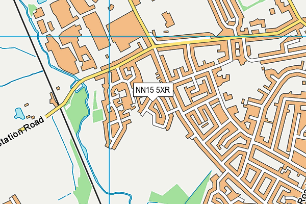 NN15 5XR map - OS VectorMap District (Ordnance Survey)
