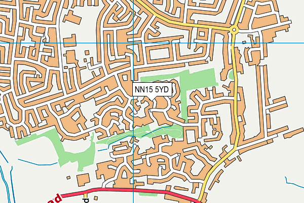NN15 5YD map - OS VectorMap District (Ordnance Survey)