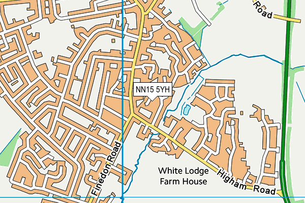 NN15 5YH map - OS VectorMap District (Ordnance Survey)